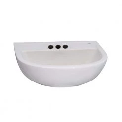 Barclay Products Compact 450 Wall-Hung Bathroom Sink in White