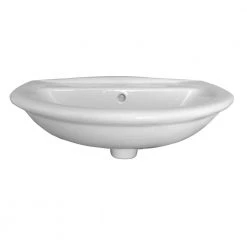 Barclay Products Karla 450 Wall-Hung Bathroom Sink in White -Bathroom Sinks Sales white barclay products wall mount sinks 4 814wh c3 1000
