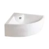 Barclay Products Crandall Corner Wall-Mount Sink in White -Bathroom Sinks Sales white barclay products wall mount sinks 4 9020wh 64 1000