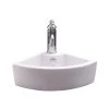 Barclay Products Culver Corner Wall-Mount Sink in White -Bathroom Sinks Sales white barclay products wall mount sinks 4 9022wh 64 1000