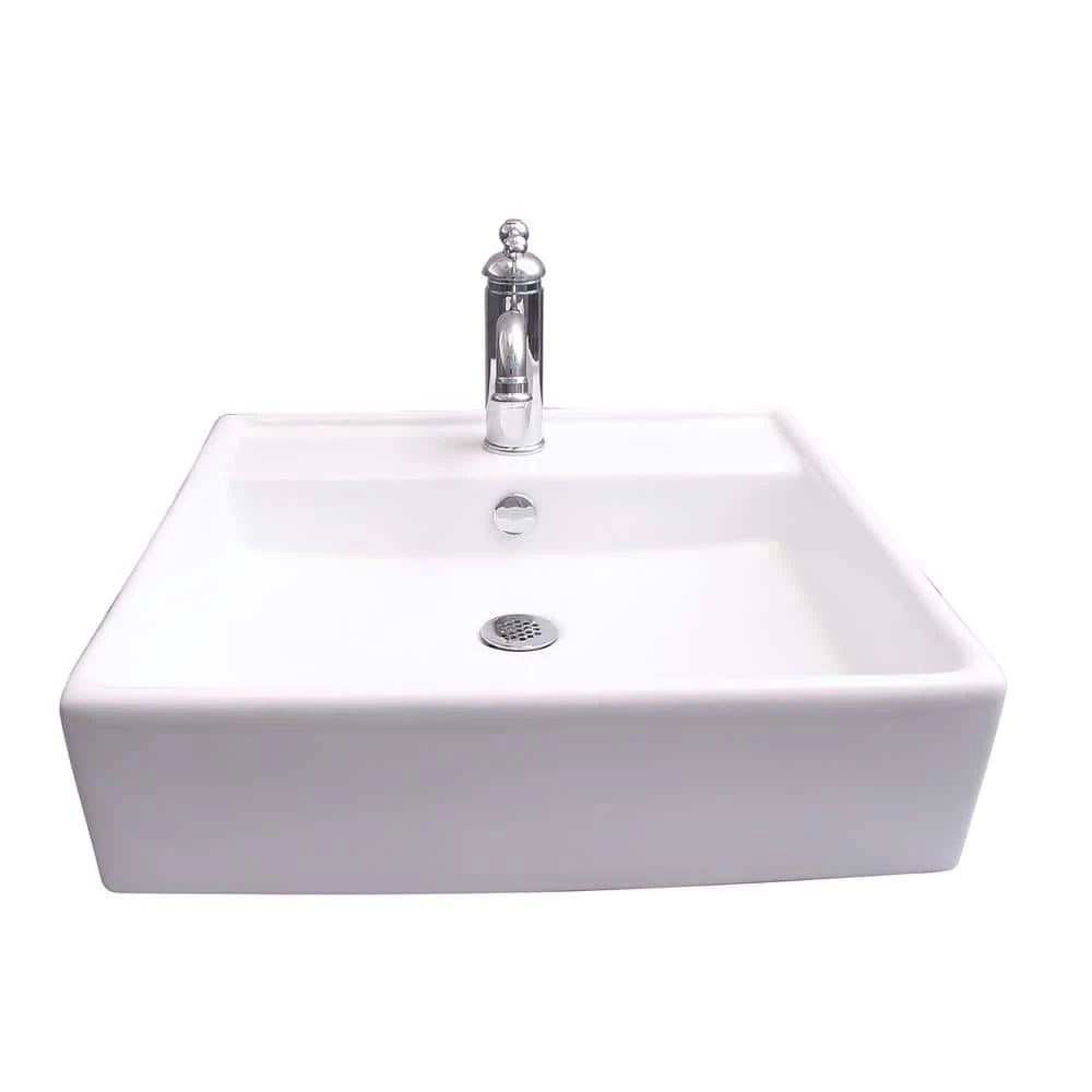 Barclay Products Markle Wall-Mount Sink in White 3 Barclay Products Markle Wall-Mount Sink in White