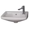 Barclay Products Mirna Wall-Hung Bathroom Sink in White -Bathroom Sinks Sales white barclay products wall mount sinks 4r 101wh 64 1000