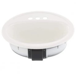 Bootz Industries Laurel Round Drop-In Bathroom Sink in White 11 Bootz Industries Laurel Round Drop-In Bathroom Sink in White -Bathroom Sinks Sales white bootz industries drop in bathroom sinks 021 2435 00 40 1000