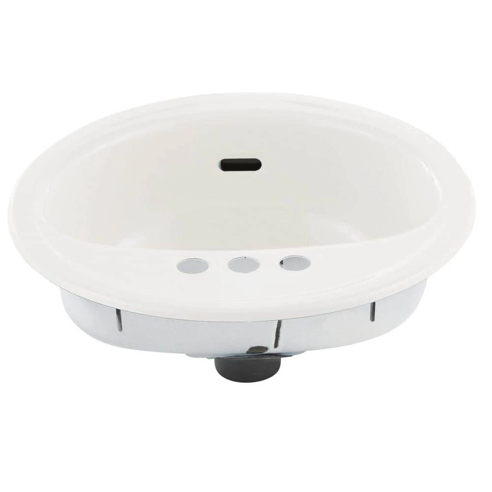 Bootz Industries Laurel Round Drop-In Bathroom Sink in White 6 Bootz Industries Laurel Round Drop-In Bathroom Sink in White - Image 4