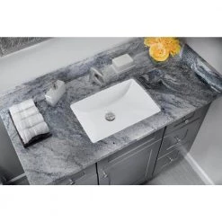 Cahaba 21 in. x 13-3/8 in. Glazed Porcelain Bathroom Sink in White -Bathroom Sinks Sales white cahaba undermount bathroom sinks ca425t18 w 31 1000