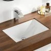 DEERVALLEY 20-7/8 in. Undermount Bathroom Sink in White Vitreous China -Bathroom Sinks Sales white deervalley undermount bathroom sinks dv 1u101 64 1000