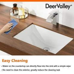 DEERVALLEY 20-7/8 in. Undermount Bathroom Sink in White Vitreous China 29 DEERVALLEY 20-7/8 in. Undermount Bathroom Sink in White Vitreous China -Bathroom Sinks Sales white deervalley undermount bathroom sinks dv 1u101 d4 1000