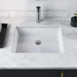 DEERVALLEY 19-3/4 in. Undermount Bathroom Sink in White Vitreous China