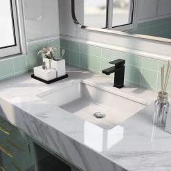 DEERVALLEY 22-1/4 in. Undermount Vitreous China Bathroom Sink in White