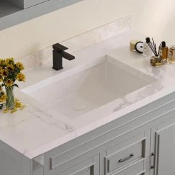 DEERVALLEY 22-1/4 in. Undermount Vitreous China Bathroom Sink in White 27 DEERVALLEY 22-1/4 in. Undermount Vitreous China Bathroom Sink in White -Bathroom Sinks Sales white deervalley undermount bathroom sinks dv 1u202 76 1000