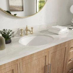 DEERVALLEY 17.32 in. Undermount Vitreous China Bathroom Sink in White -Bathroom Sinks Sales white deervalley undermount bathroom sinks dv 1u302 c3 1000
