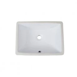 DEERVALLEY 17.91 in. Undercounter Bathroom Sink in White Vitreous China -Bathroom Sinks Sales white deervalley undermount bathroom sinks dv 1u306 44 1000