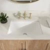 DEERVALLEY 17.91 in. Undercounter Bathroom Sink in White Vitreous China