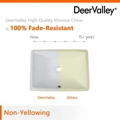 DEERVALLEY 17.91 in. Undercounter Bathroom Sink in White Vitreous China -Bathroom Sinks Sales white deervalley undermount bathroom sinks dv 1u306 66 1000