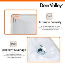 DEERVALLEY 15.75 in. Undercounter Bathroom Sink in White Vitreous China -Bathroom Sinks Sales white deervalley undermount bathroom sinks dv 1u307 77 1000