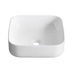 DEERVALLEY White Rectangular Bathroom Ceramic Vessel Sink Art Basin in White Not Included Facuet 16 DEERVALLEY White Rectangular Bathroom Ceramic Vessel Sink Art Basin in White Not Included Facuet -Bathroom Sinks Sales white deervalley vessel sinks dv 1v021 1d 1000