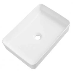 DEERVALLEY Classic Ceramic Rectangular Vessel Sink in White -Bathroom Sinks Sales white deervalley vessel sinks dv 1v032 c3 1000