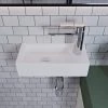 DEERVALLEY Ceramic Handmade Rectangular Wall Mount Bathroom Sink in White 2 DEERVALLEY Ceramic Handmade Rectangular Wall Mount Bathroom Sink in White -Bathroom Sinks Sales white deervalley wall mount sinks dv 1v081r 64 1000