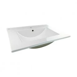RENOVATORS SUPPLY MANUFACTURING Luke 24 in. Square Drop-In Bathroom Sink in White with Overflow -Bathroom Sinks Sales white drop in bathroom sinks 20336 44 1000