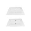 RENOVATORS SUPPLY MANUFACTURING Self-Rimming Square Drop-In Bathroom Sink in White Porcelain (Set of 2) 1 RENOVATORS SUPPLY MANUFACTURING Self-Rimming Square Drop-In Bathroom Sink in White Porcelain (Set of 2) -Bathroom Sinks Sales white drop in bathroom sinks 30336 64 1000
