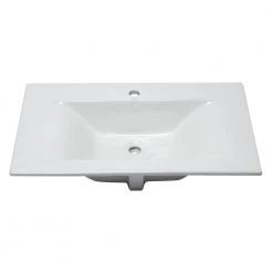 EAGO 7.6 in. Drop-In Sink Basin in White -Bathroom Sinks Sales white eago drop in bathroom sinks bb127 4f 1000