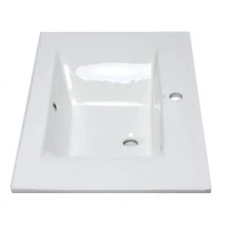 EAGO 7.6 in. Drop-In Sink Basin in White -Bathroom Sinks Sales white eago drop in bathroom sinks bb127 fa 1000