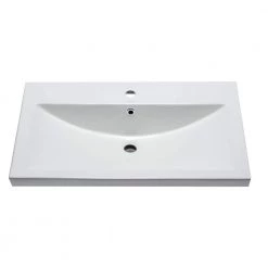 EAGO BH001 7.9 in. Drop in Sink Basin in White -Bathroom Sinks Sales white eago drop in bathroom sinks bh001 1f 1000