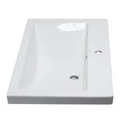 EAGO BH001 7.9 in. Drop in Sink Basin in White -Bathroom Sinks Sales white eago drop in bathroom sinks bh001 fa 1000