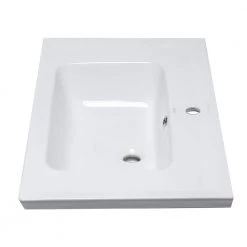 EAGO BH003 8.1 in. Drop in Sink Basin in White -Bathroom Sinks Sales white eago drop in bathroom sinks bh003 fa 1000