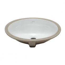 EAGO 7.25 in. Under Mount Sink Basin in White -Bathroom Sinks Sales white eago undermount bathroom sinks bc224 1f 1000