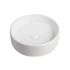 Elanti Round Vessel Bathroom Sink in White -Bathroom Sinks Sales white elanti vessel sinks 1102 4f 1000