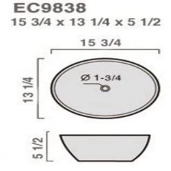 Elanti Oval Vessel Bathroom Sink in White -Bathroom Sinks Sales white elanti vessel sinks ec9838 fa 1000