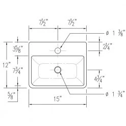 Elanti Wall-Mounted Bathroom Sink in White -Bathroom Sinks Sales white elanti wall mount sinks ec1808 d4 1000