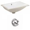 Unbranded 16-Gauge-Sinks 18.25 in. Undermount Bathroom Sink in White -Bathroom Sinks Sales white enamel glaze undermount bathroom sinks 16gs 20461 64 1000