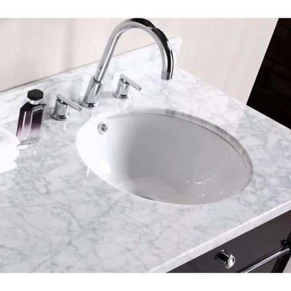 Unbranded 16-Gauge-Sinks 14.3 in. Undermount Bathroom Sink in White 5 Unbranded 16-Gauge-Sinks 14.3 in. Undermount Bathroom Sink in White - Image 3