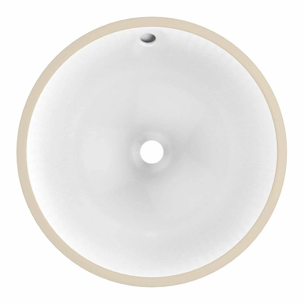 Unbranded 16-Gauge-Sinks 14.3 in. Undermount Bathroom Sink in White 3 Unbranded 16-Gauge-Sinks 14.3 in. Undermount Bathroom Sink in White