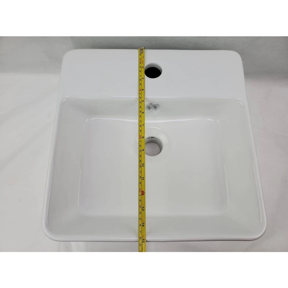 Unbranded 16-Gauge-Sinks Vessel Sink in White 7 Unbranded 16-Gauge-Sinks Vessel Sink in White - Image 5