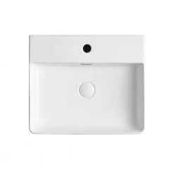 Eridanus Modern White 19 in. Vessel Sink in Ceramic Rectangular Bathroom Cloakroom Sink with Overflow 21 Eridanus Modern White 19 in. Vessel Sink in Ceramic Rectangular Bathroom Cloakroom Sink with Overflow -Bathroom Sinks Sales white eridanus vessel sinks junxlp 048 76 1000