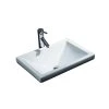 Filament Design Cantrio Semi-Recessed Bathroom Sink in White -Bathroom Sinks Sales white filament design vessel sinks ps 111 64 1000