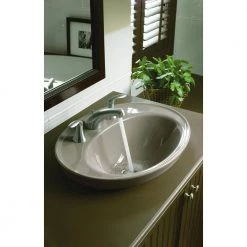KOHLER Serif Ceramic Drop-In Bathroom Sink in White with Overflow Drain 23 KOHLER Serif Ceramic Drop-In Bathroom Sink in White with Overflow Drain -Bathroom Sinks Sales white finish kohler drop in bathroom sinks k 2075 8 0 77 1000