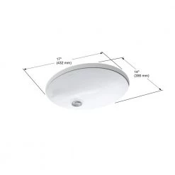 KOHLER Caxton 16-1/4 in. Oval Vitreous China Undermount Bathroom Sink in White with Overflow Drain 17 KOHLER Caxton 16-1/4 in. Oval Vitreous China Undermount Bathroom Sink in White with Overflow Drain -Bathroom Sinks Sales white finish kohler undermount bathroom sinks k 2209 0 1d 1000