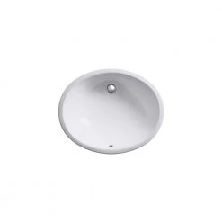KOHLER Caxton Vitreous China Undermount Vitreous China Bathroom Sink in White with Overflow Drain -Bathroom Sinks Sales white finish kohler undermount bathroom sinks k 2211 0 77 1000