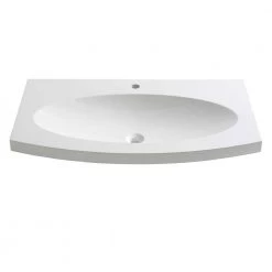 Fresca Energia 36 in. Drop-In Acrylic Bathroom Sink in White with Integrated Bowl
