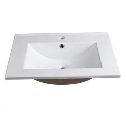 Fresca Torino 24 in. Drop-In Ceramic Bathroom Sink in White with Integrated Bowl -Bathroom Sinks Sales white fresca drop in bathroom sinks fvs6224wh c3 1000