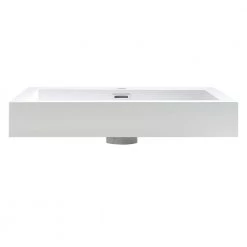 Fresca Nano 24 in. Drop-In Acrylic Bathroom Sink in White with Integrated Bowl -Bathroom Sinks Sales white fresca drop in bathroom sinks fvs8006wh 1f 1000