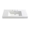 Fresca Mezzo 40 in. Drop-In Acrylic Bathroom Sink in White with Integrated Bowl -Bathroom Sinks Sales white fresca drop in bathroom sinks fvs8010wh 64 1000