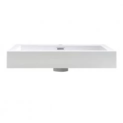 Fresca Alto 23 in. Drop-In Acrylic Bathroom Sink in White with Integrated Bowl -Bathroom Sinks Sales white fresca drop in bathroom sinks fvs8058wh 1f 1000