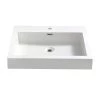 Fresca Alto 23 in. Drop-In Acrylic Bathroom Sink in White with Integrated Bowl -Bathroom Sinks Sales white fresca drop in bathroom sinks fvs8058wh 64 1000