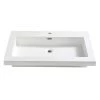 Fresca Medio 32 in. Drop-In Acrylic Bathroom Sink in White with Integrated Bowl -Bathroom Sinks Sales white fresca drop in bathroom sinks fvs8080wh 64 1000