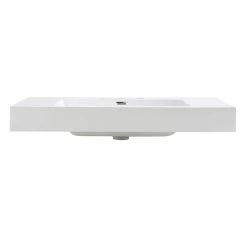 Fresca Vista 36 in. Drop-In Acrylic Bathroom Sink in White with Integrated Bowl 9 Fresca Vista 36 in. Drop-In Acrylic Bathroom Sink in White with Integrated Bowl -Bathroom Sinks Sales white fresca drop in bathroom sinks fvs8090wh 1f 1000